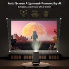 8K Support Ultra High Definition Projector with Android 14 OS, Native1080P 1000ANSI