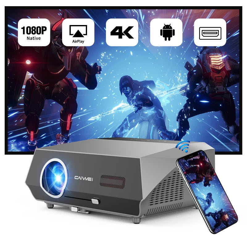 3500 ANSI auto focus 4K projector 2.4+5G wifi bluetooth 1080P