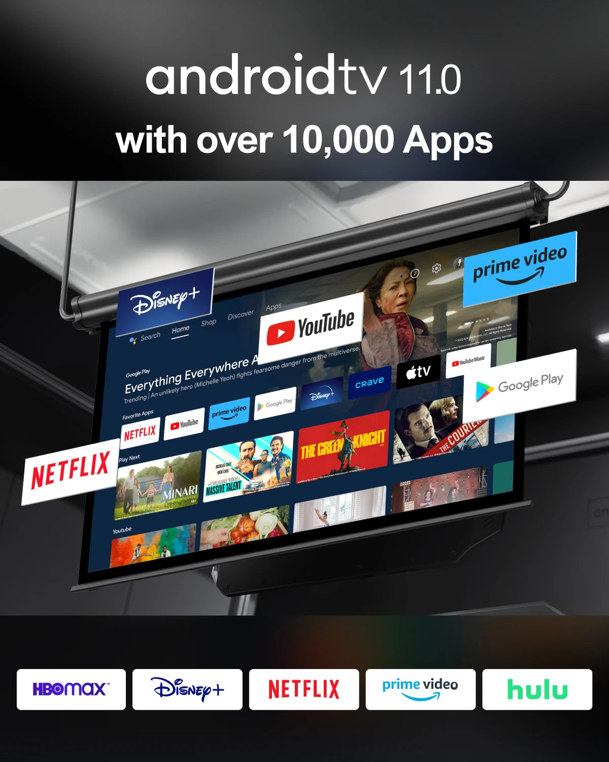 ULTIMEA Projector 4K Android TV 11.0, with Netflix Home Cinema Projector 1000 ASIN Lumens